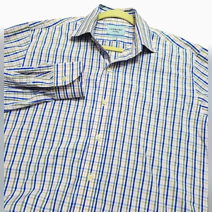 Ledbury‎ Men's Plaid Button-down Size 17